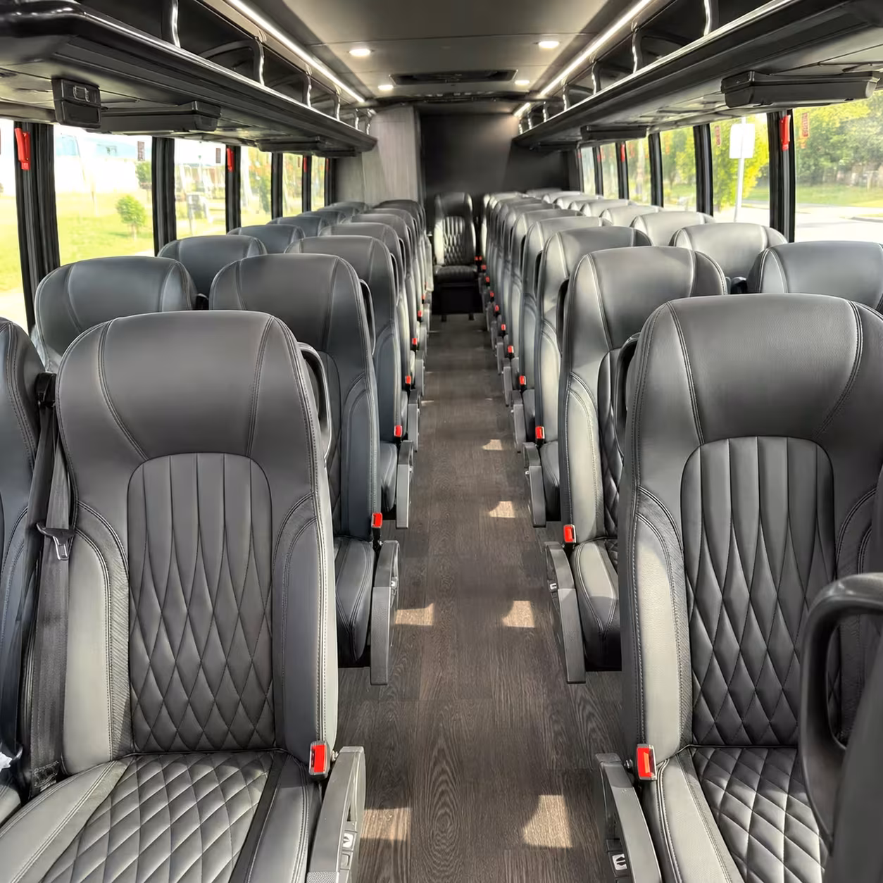 28 passenger minibus interior